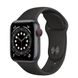 Apple Watch Series 6 40mm GPS+LTE Space Gray Aluminum Case with Black Sport Band (M02Q3)