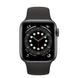 Apple Watch Series 6 40mm GPS+LTE Space Gray Aluminum Case with Black Sport Band (M02Q3)