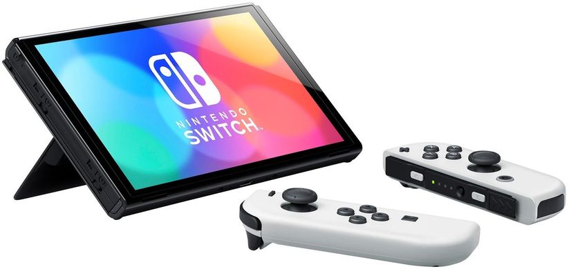 Игровая приставка Nintendo Switch OLED with White Joy-Con (045496453435) фото
