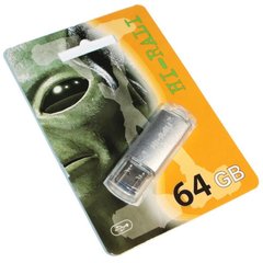 Flash память Hi-Rali 64 GB USB 3.0 Flash Drive Rocket series Silver (HI-64GB3VCSL) фото
