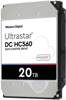 Жорсткий диск WD Ultrastar DC HC560 20 TB (0F38755, WUH722020ALE6L4) фото
