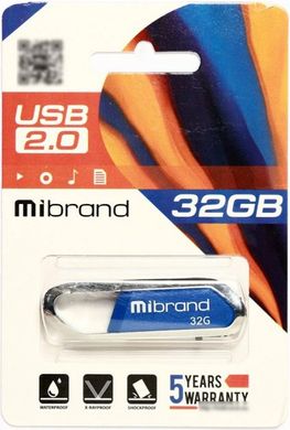 Flash пам'ять Mibrand 32GB Aligator USB 2.0 Blue (MI2.0/AL32U7U) фото