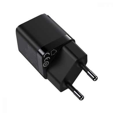Зарядное устройство Baseus GaN3 Fast Charger Type-C 30W Black (CCGN010101) фото