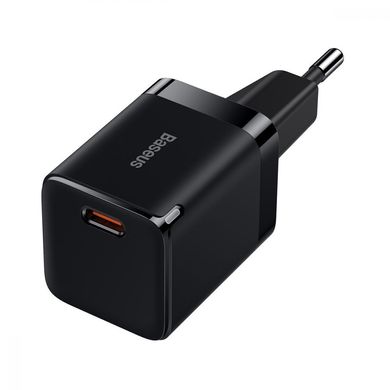 Зарядное устройство Baseus GaN3 Fast Charger Type-C 30W Black (CCGN010101) фото