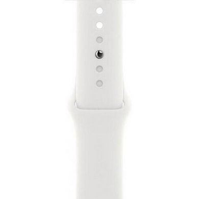 Смарт-часы Apple Watch Series 8 GPS 45mm Silver Aluminum Case with White S. Band - S/M (MP6P3/MP6T3) фото
