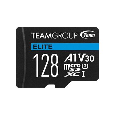 Карта памяти TEAM 128 GB microSDXC UHS-I (U3) V30 A1Team Elite TEAUSDX128GIV30A103 фото