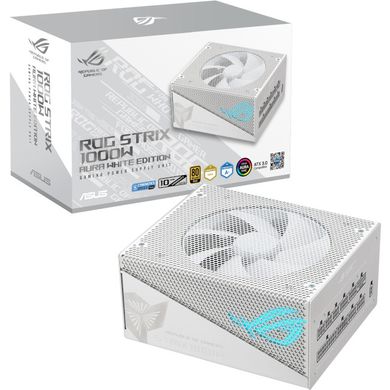 Блок живлення Asus ROG Strix PCIE5 1000W Aura Edition White (90YE00P5-B0NA00) фото