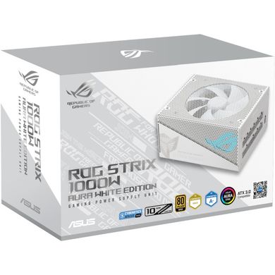 Блок живлення Asus ROG Strix PCIE5 1000W Aura Edition White (90YE00P5-B0NA00) фото