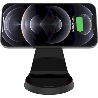Зарядное устройство Belkin Boost Up Charge Magnetic Wireless Charger Stand 7.5W Black (WIB003BTBK) фото