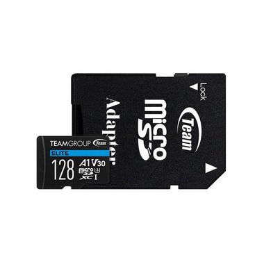 Карта памяти TEAM 128 GB microSDXC UHS-I (U3) V30 A1Team Elite TEAUSDX128GIV30A103 фото