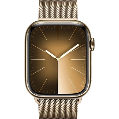 Смарт-часы Apple Watch Series 9 GPS + Cellular 41mm Gold S. Steel Case w. Gold Milanese Loop (MRJ73) фото