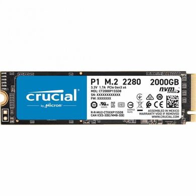SSD накопитель Crucial P1 2 TB (CT2000P1SSD8) фото