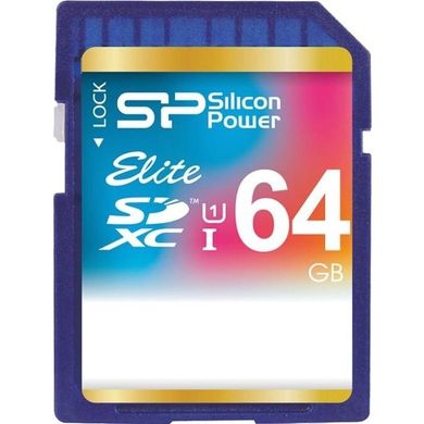 Карта памяти Silicon Power 64 GB SDXC UHS-I Elite SP064GBSDXAU1V10 фото