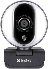 Вебкамера Sandberg Streamer Webcam Pro Full HD Autofocus Ring Light (134-12) фото