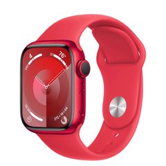 Смарт-часы Apple Watch Series 9 GPS + Cellular 41mm PRODUCT RED Alu. Case w. PRODUCT RED Sport Band - S/M (MRY63) фото