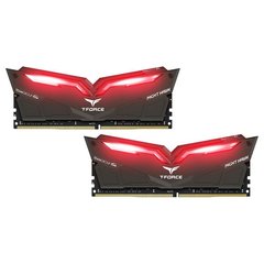 Оперативна пам'ять TEAM 32 GB (2x16GB) DDR4 3200 MHz T-Force Night Hawk Red LED (THRD432G3200HC16CDC01) фото