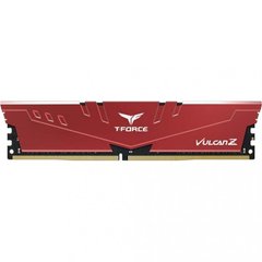 Оперативная память TEAM 8 GB DDR4 3200 MHz T-Force Vulcan Z Red (TLZRD48G3200HC16C01) фото