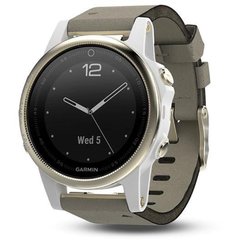 Garmin Fenix 5S Champagne Sapphire with Gray Suede Band (010-01685-12)