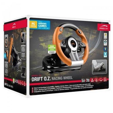 Ігровий маніпулятор Speed-Link DRIFT O.Z. Racing Wheel PC, black-orange (SL-6695-BKOR-01) фото