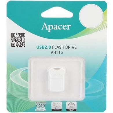 Flash память Apacer 32 GB AH116 White AP32GAH116W-1 фото
