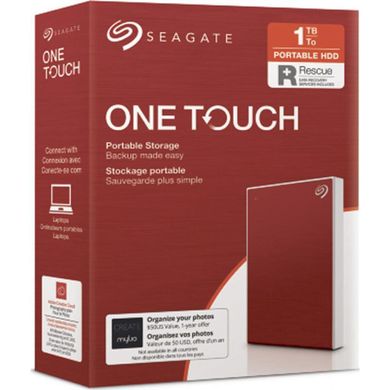 Жесткий диск Seagate One Touch 1 TB Red (STKB1000403) фото