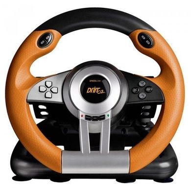 Ігровий маніпулятор Speed-Link DRIFT O.Z. Racing Wheel PC, black-orange (SL-6695-BKOR-01) фото