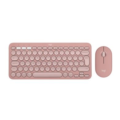 Комплект (клавіатура+миша) Logitech Pebble 2 Combo Rose (920-012241) фото