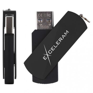 Flash память Exceleram 32 GB P2 Series Black/Black USB 3.1 Gen 1 (EXP2U3BB32) фото