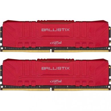 Оперативная память Crucial 32 GB (2x16GB) DDR4 3200 MHz Ballistix Red (BL2K16G32C16U4R) фото