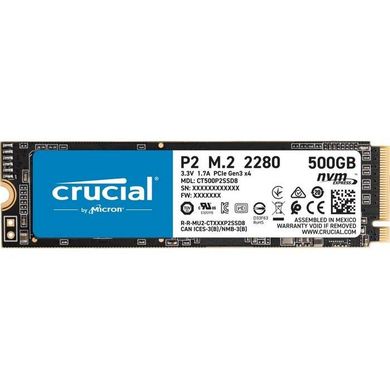 SSD накопитель Crucial P2 500 GB (CT500P2SSD8) фото