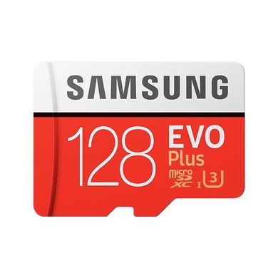 Карта памяти Samsung 128 GB microSDXC Class 10 UHS-I U3 EVO Plus + SD Adapter MB-MC128GA фото