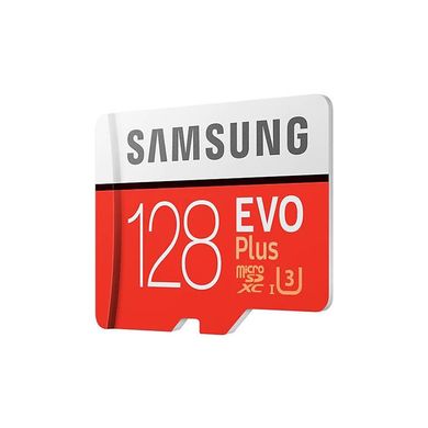 Карта памяти Samsung 128 GB microSDXC Class 10 UHS-I U3 EVO Plus + SD Adapter MB-MC128GA фото
