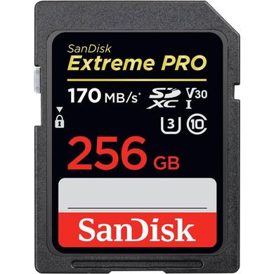 Карта пам'яті SanDisk 256 GB SDXC UHS-I U3 Extreme Pro SDSDXXY-256G-GN4IN фото