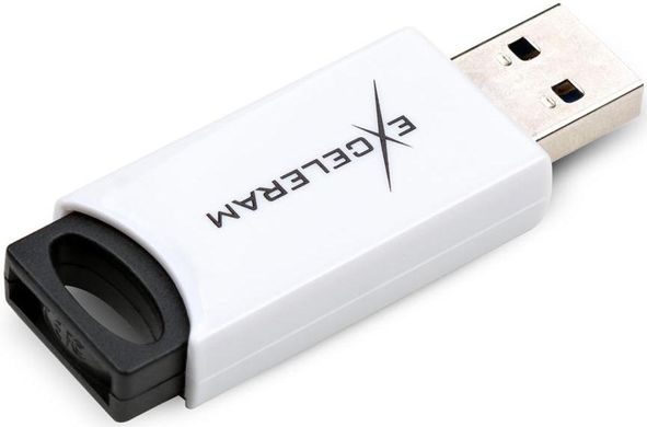 Flash пам'ять Exceleram 64 GB H2 Series White/Black USB 2.0 (EXU2H2W64) фото