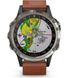 GARMIN D2 DELTA AVIATOR WATCH WITH BROWN LEATHER BAND 47mm (010-01988-30)