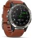GARMIN D2 DELTA AVIATOR WATCH WITH BROWN LEATHER BAND 47mm (010-01988-30)