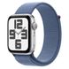 Apple Watch SE 2 GPS 44mm Silver Aluminium Case with Winter Blue Sport Loop (MREF3)