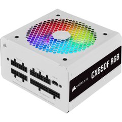 Блок живлення Corsair CX650F RGB White (CP-9020226-EU) фото