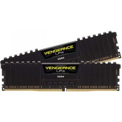 Оперативна пам'ять Corsair 8 GB (2x4GB) DDR4 3000 MHz Vengeance LPX Black (CMK8GX4M2C3000C16) фото