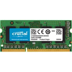 Оперативна пам'ять Crucial 8 GB SO-DIMM DDR3L 1600 MHz (CT102464BF160B) фото
