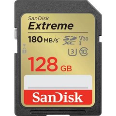 Карта памяти SanDisk 128 GB SDXC UHS-I U3 V30 Extreme (SDSDXVA-128G-GNCIN) фото