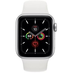 Смарт-часы Apple Watch Series 5 GPS + LTE 40mm Silver Case w. White Sport Band (MWWN2) фото