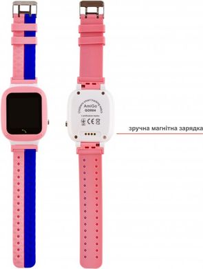 Смарт-часы AmiGo GO004 Splashproof Camera LED Pink фото