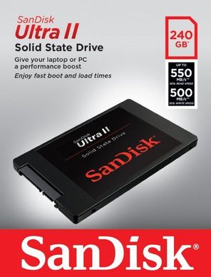 SSD накопичувач SanDisk Ultra II SDSSDHII-240G-G25 фото