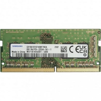 Оперативная память Samsung 8 GB SO-DIMM DDR4 3200 MHz (M471A1K43EB1-CWE) фото
