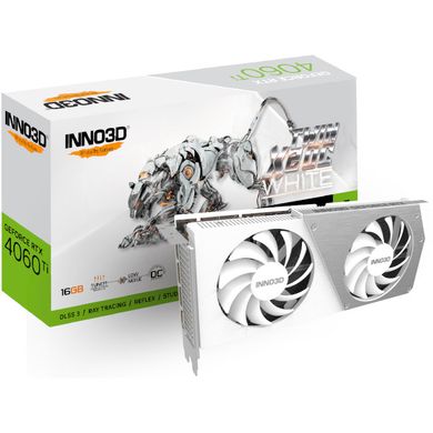 INNO3D GeForce RTX 4060 Ti 16GB TWIN X2 OC White (N406T2-16D6X-178055W)