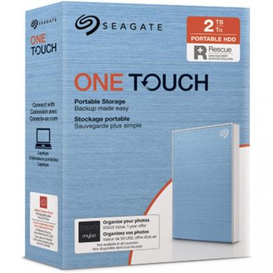 Жесткий диск Seagate One Touch 2 TB Light Blue (STKB2000402) фото