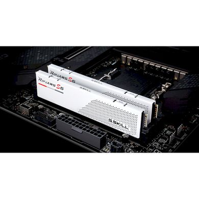 Оперативная память G.Skill DDR5 32GB (2x16GB) 6000Mhz Ripjaws S5 White (F5-6000J3238F16GX2-RS5W) фото