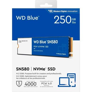 SSD накопичувач WD Blue SN580 250 GB (WDS250G3B0E) фото