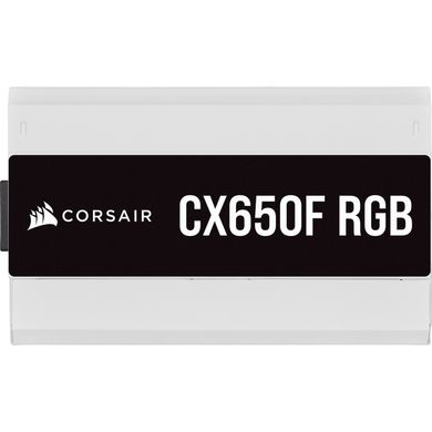 Блок живлення Corsair CX650F RGB White (CP-9020226-EU) фото